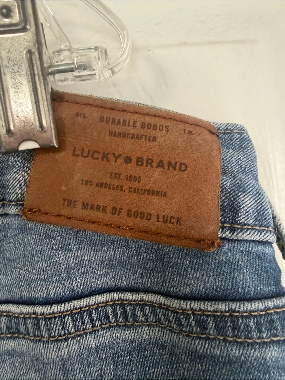 Lucky Brand Lolita Crop Jeans Womens 12/31 Light Wash Mid Rise Stretch - Picture 4 of 11